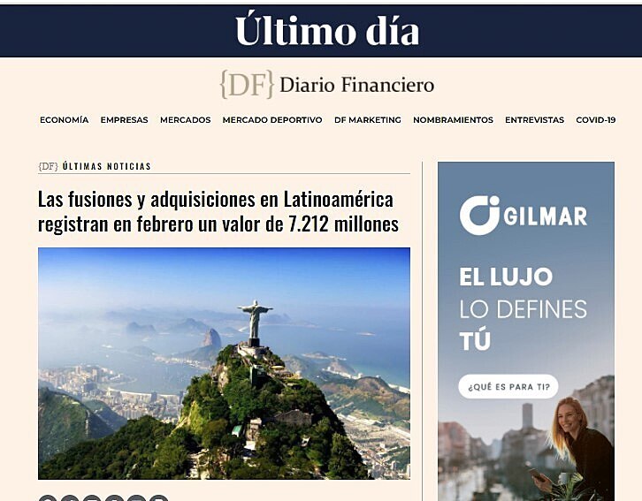 Las fusiones y adquisiciones en Latinoamrica registran en febrero un valor de 7.212 millones